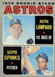 1970 Topps Baseball Cards      492     Rookie Stars-Keith Lampard RC-Scipio Spinks RC